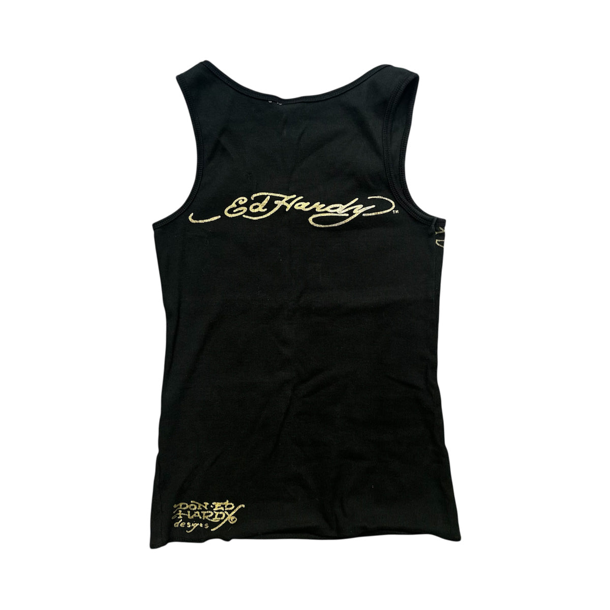 Ed Handy Rhinestone Skull Tank Top