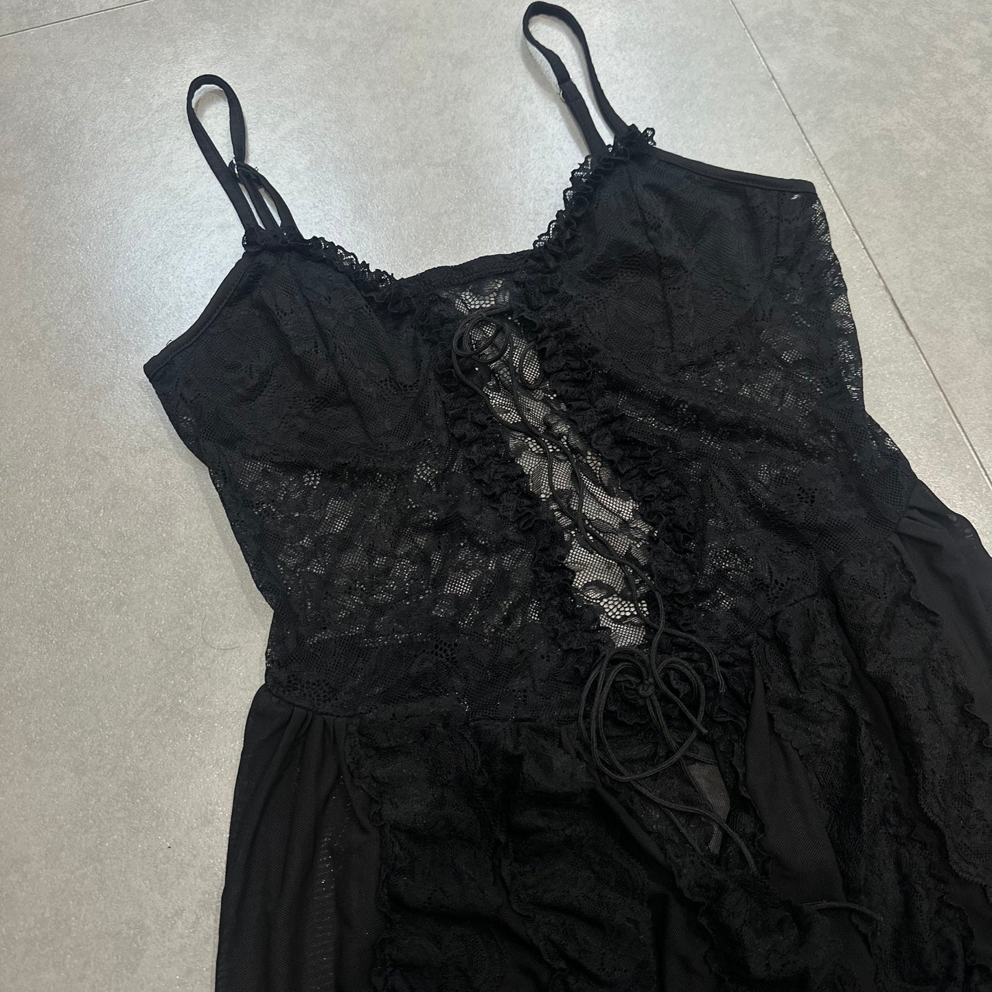 Layered Mesh Cami Dress