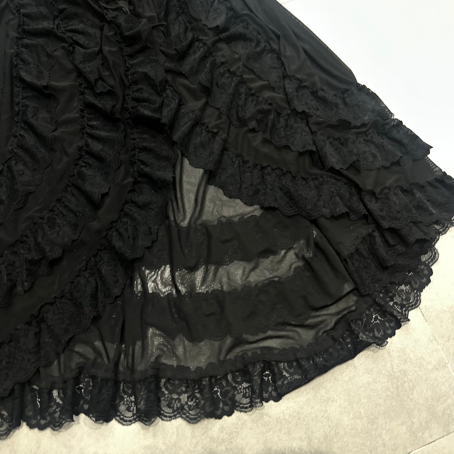 Layered Mesh Cami Dress