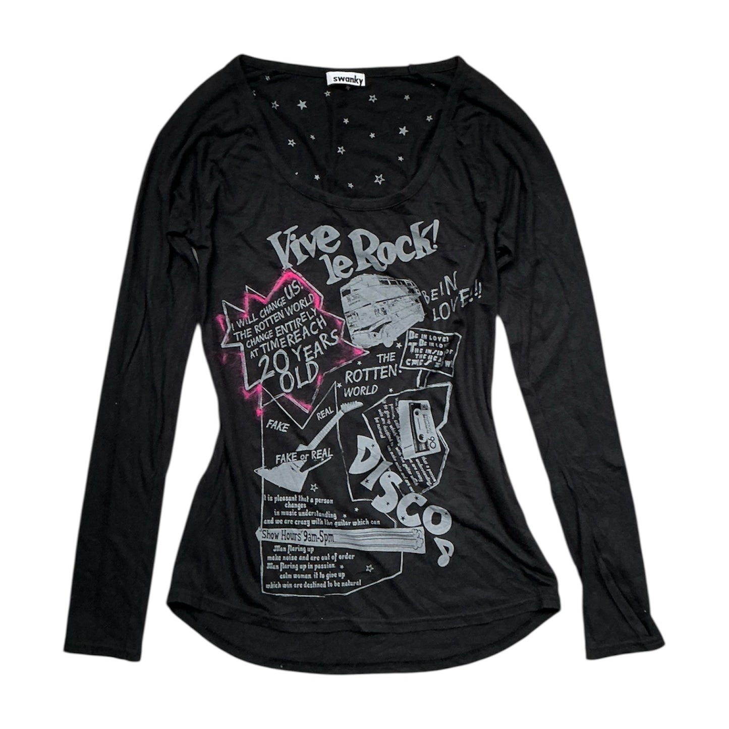 Graphic Long Sleeves Top