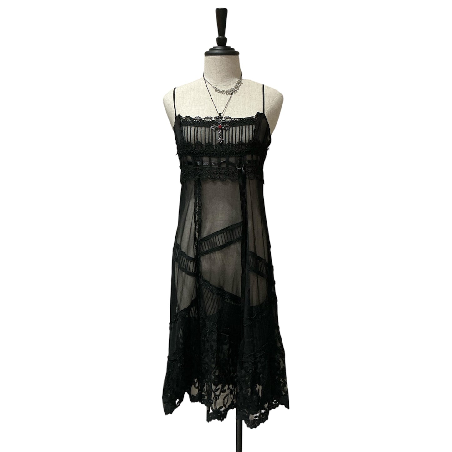 Sheer Mesh Camisole Dress