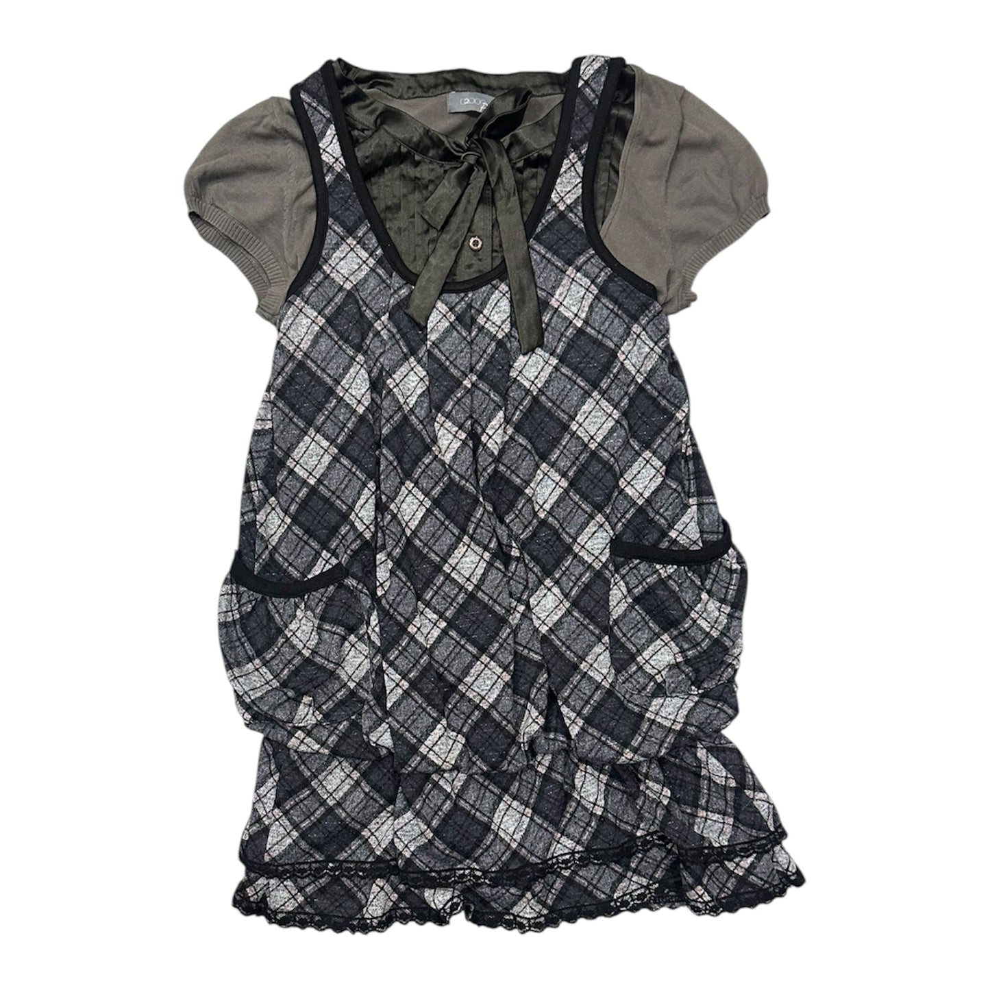 Checked Tank Dress Set