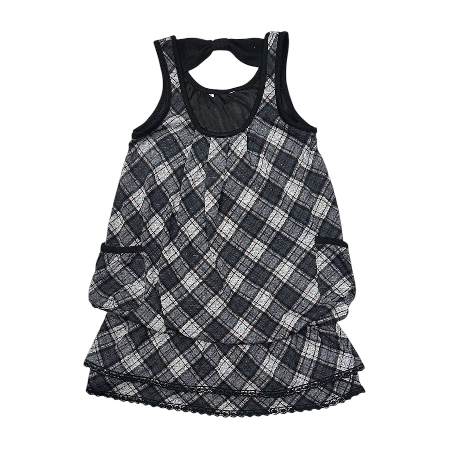 Checked Tank Dress Set