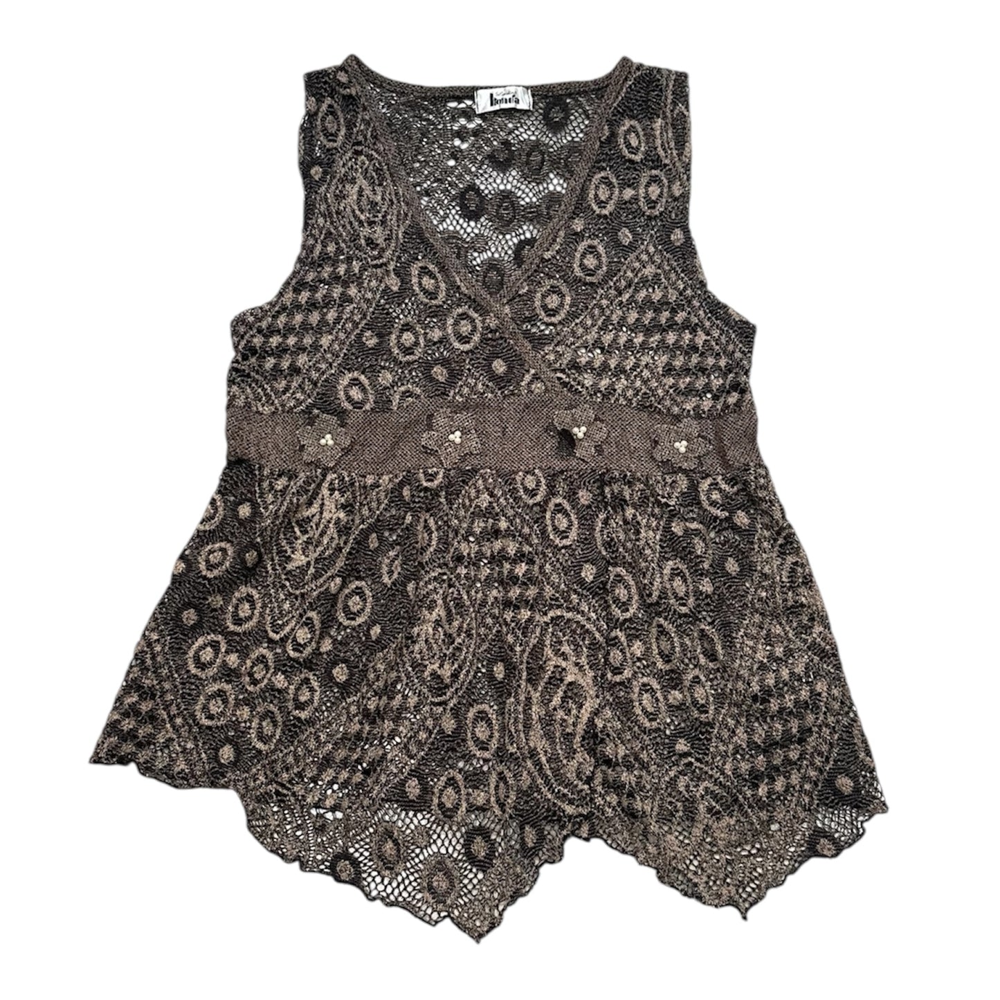 Sheer Pattern Vest