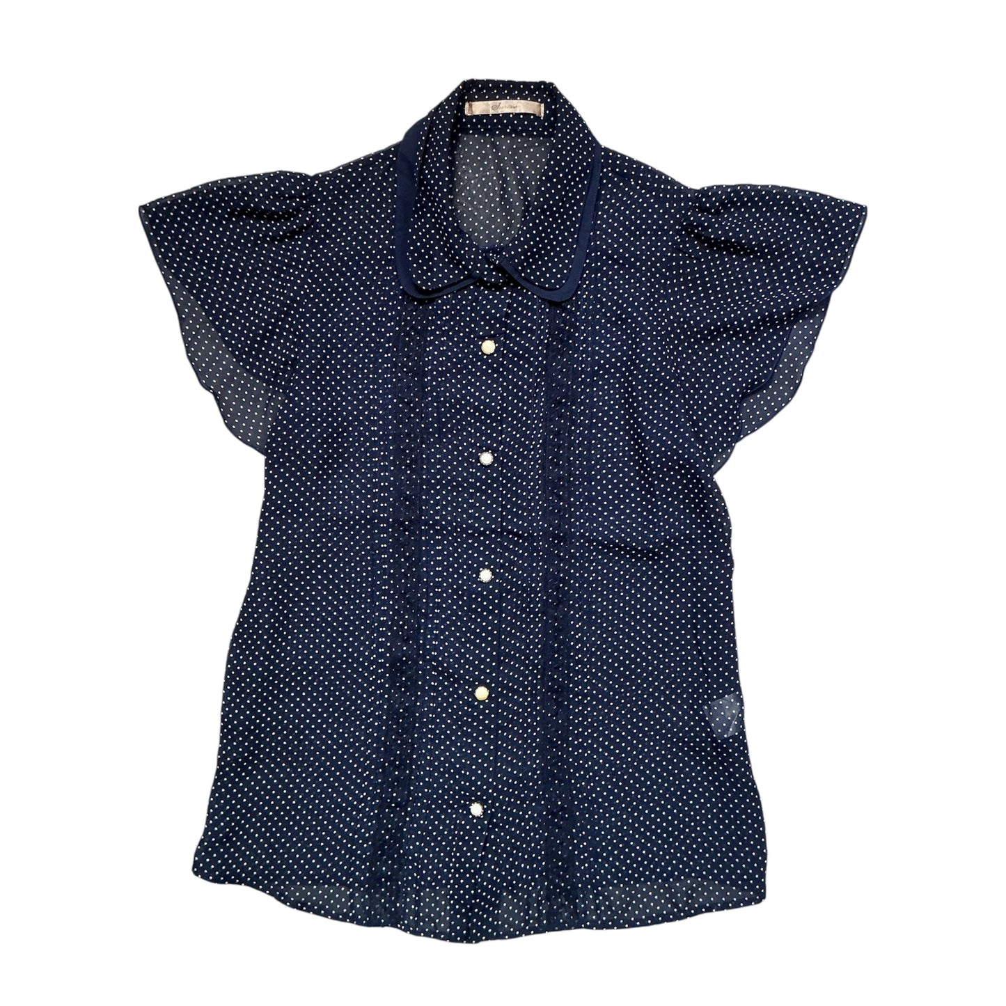 Polka Dot Mesh Shirt