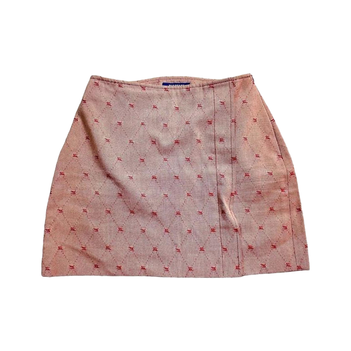 Burberry Red Pattern Skirt