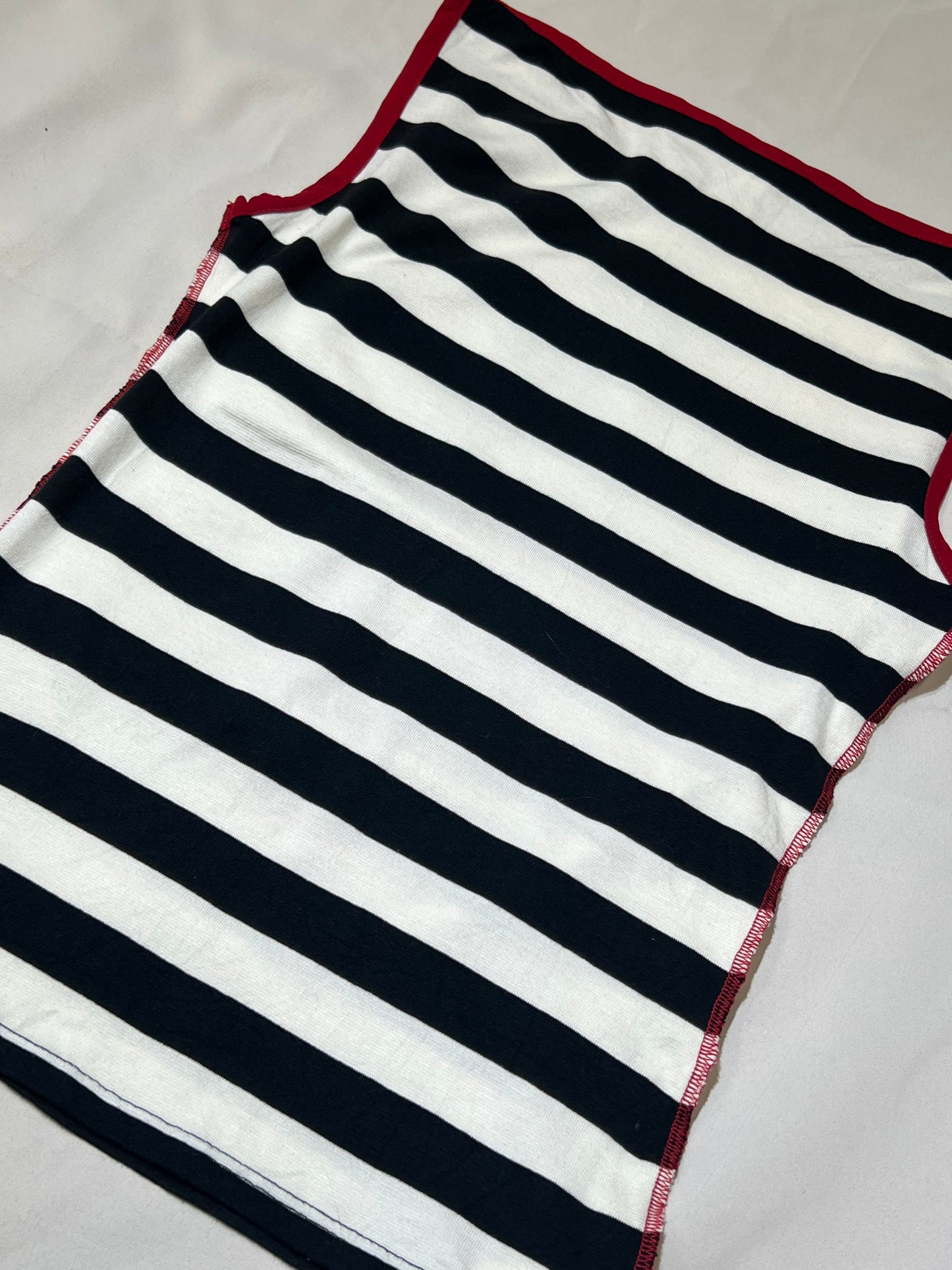Morgan de Toi Rock n Roll Graphic Striped Tank Top