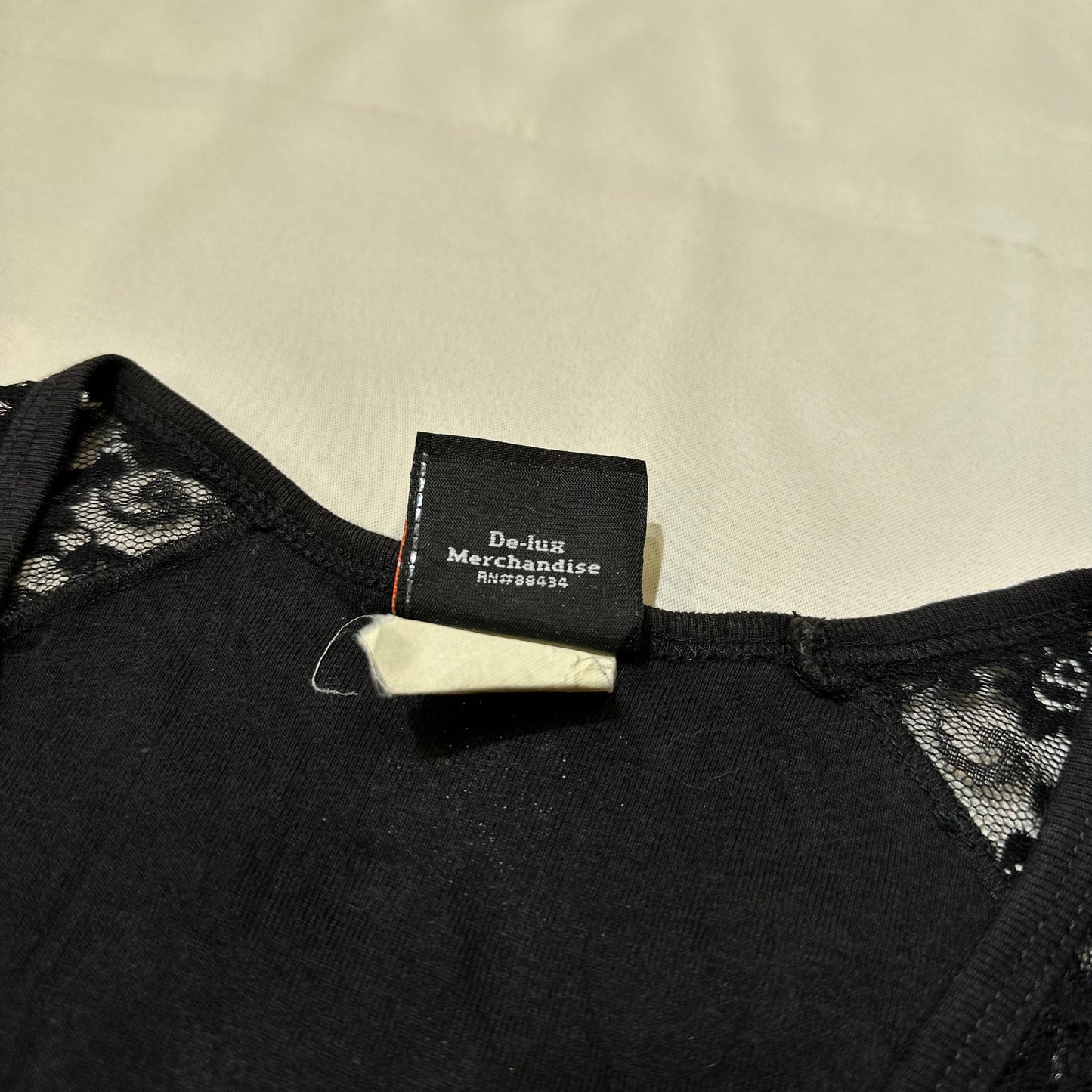 2002 Harly Davidson Lace Long Sleeves Top