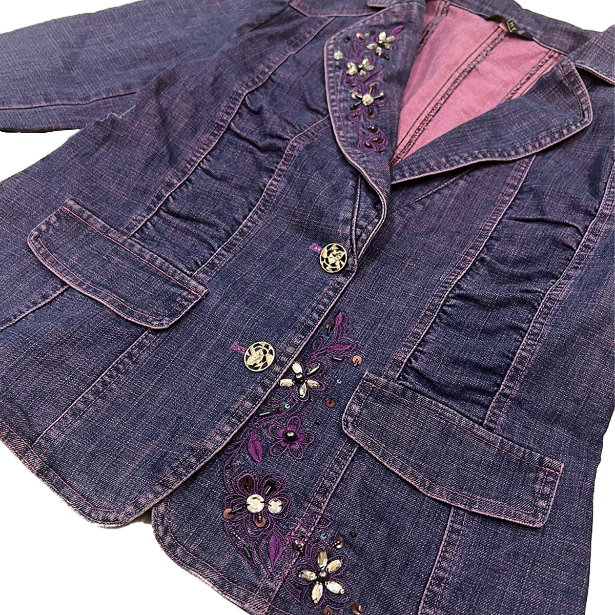 90s Bead-Embellished Blazer