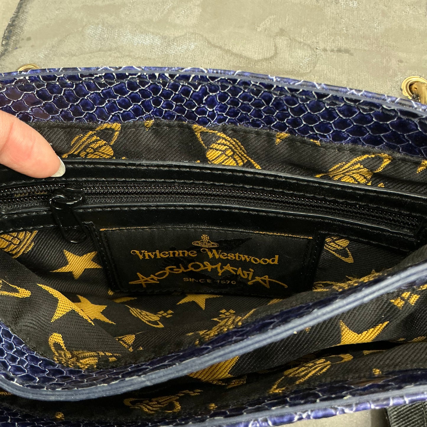 Vivienne Westwood Anglomania Frilly Snake Handbag