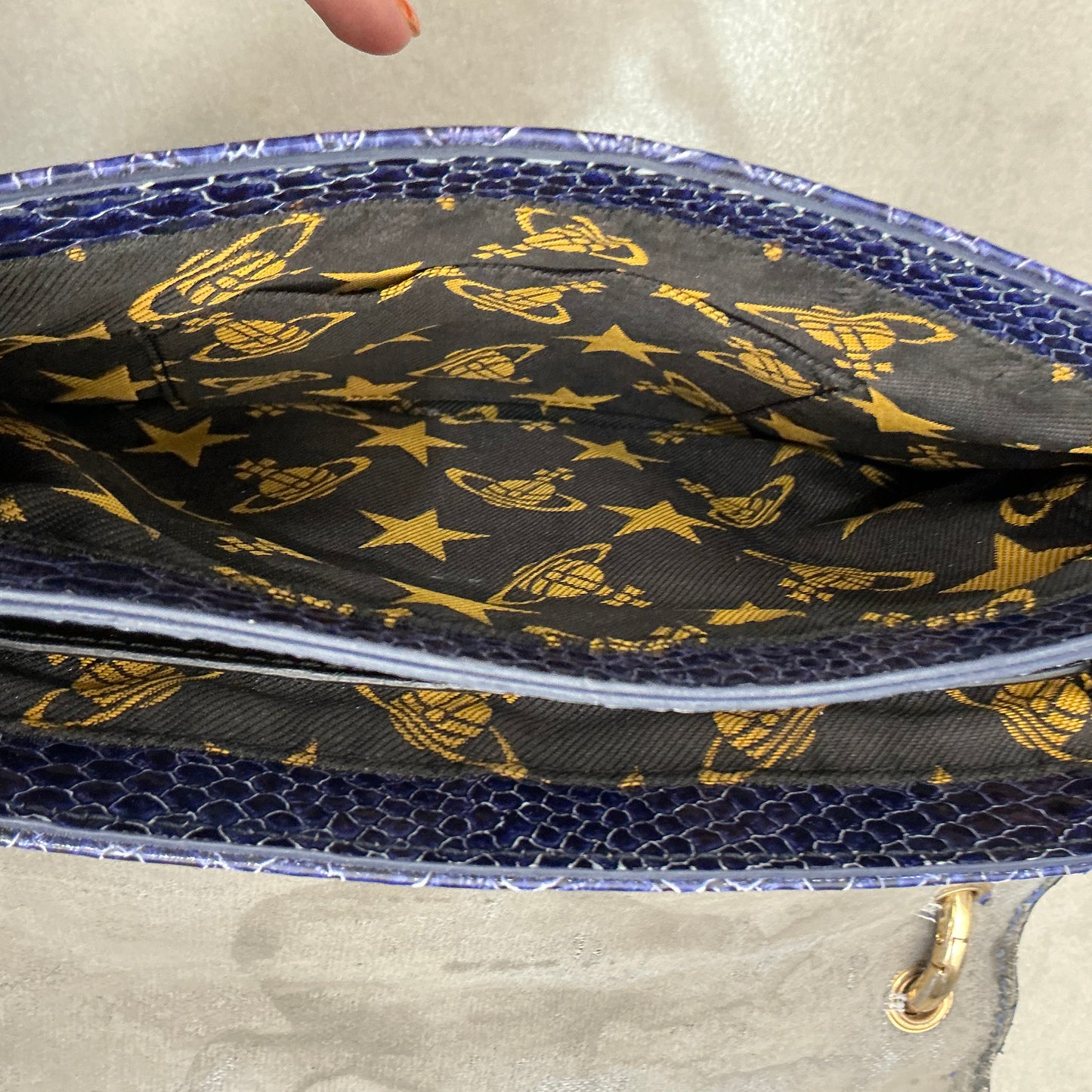Vivienne Westwood Anglomania Frilly Snake Handbag