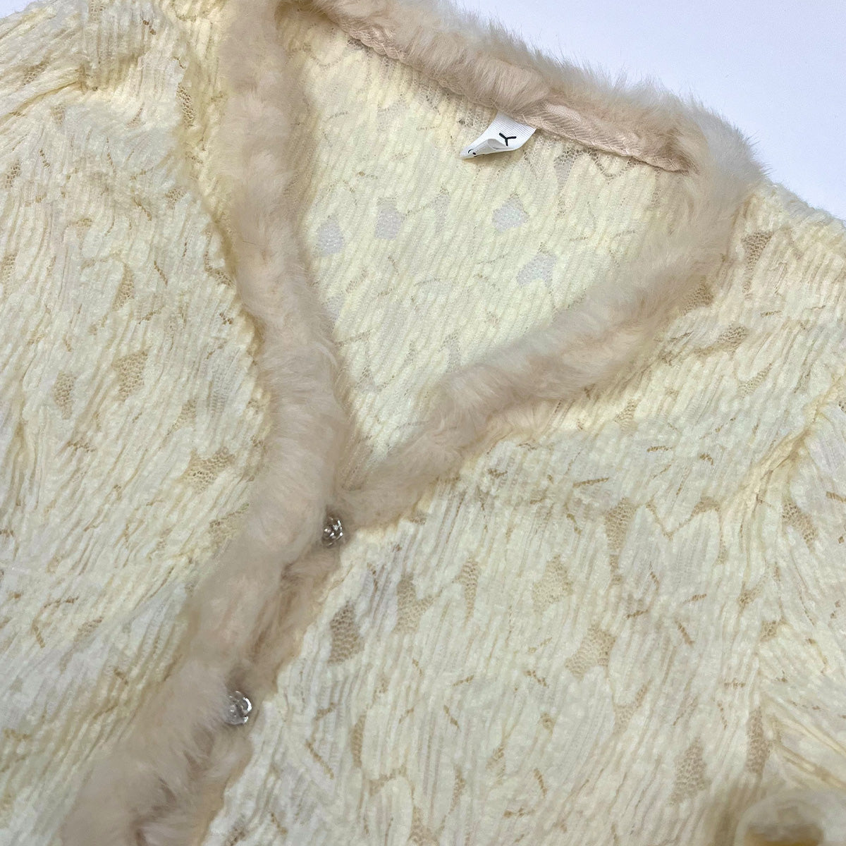 Fur Lace Cardigan