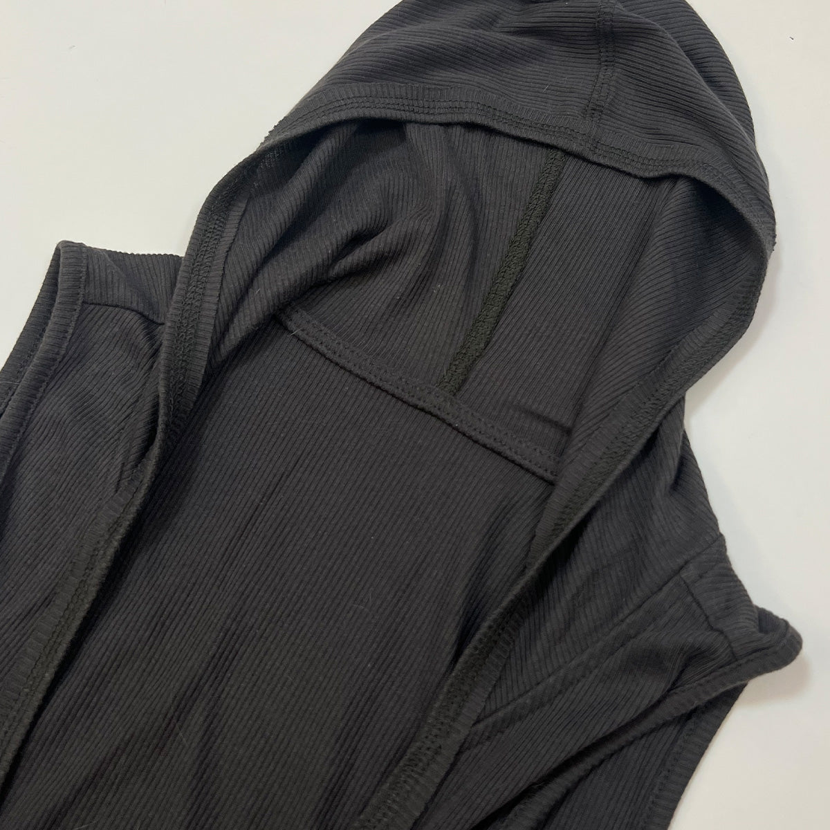 Layered Drawstring Hooded Vest