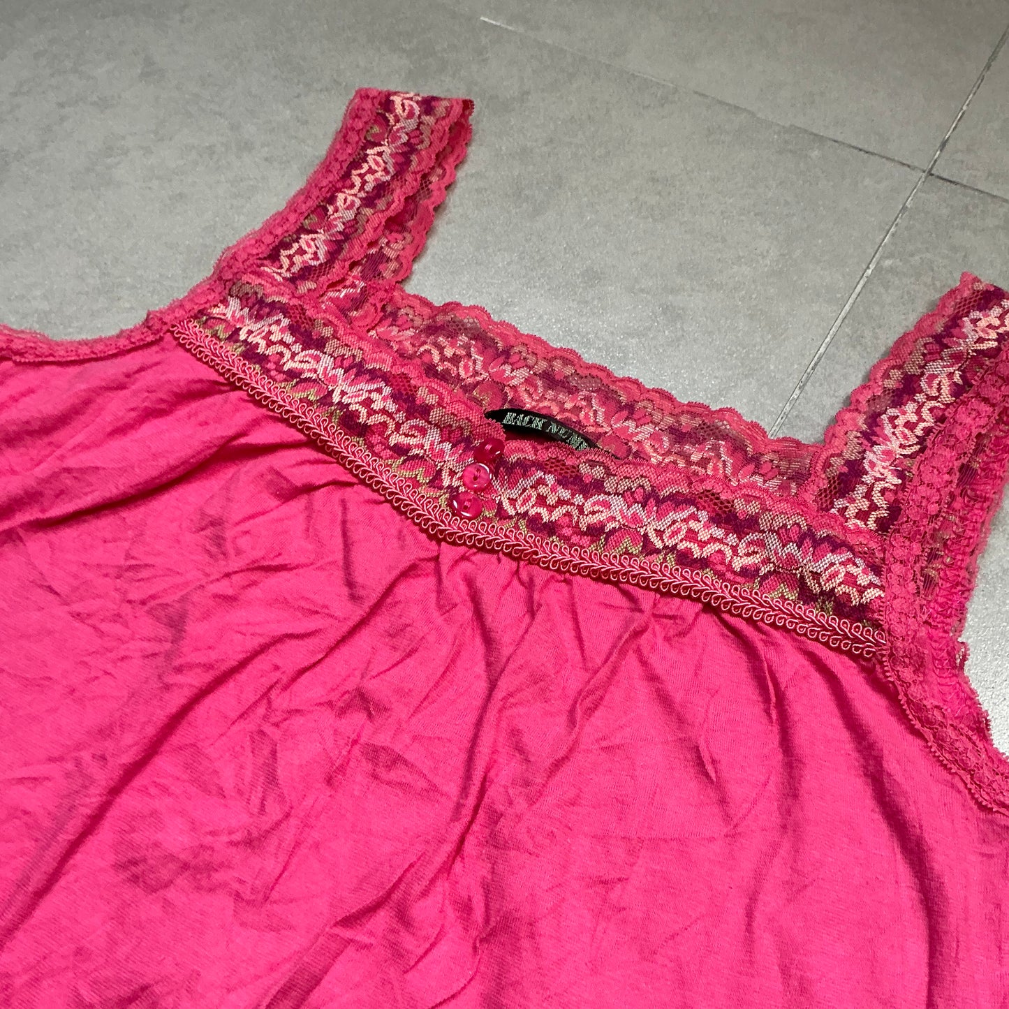 Lace Trim Tank Top