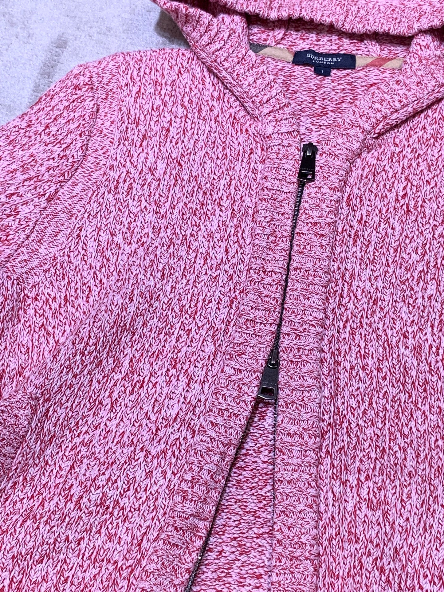 Burberry Double Zip Knit Hoodies Jacket