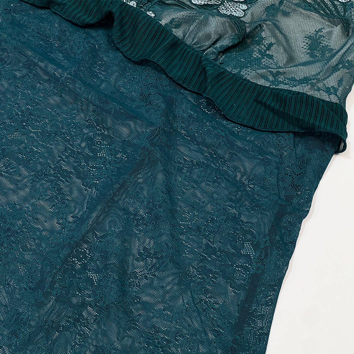 Flower Trim Mesh Camisole