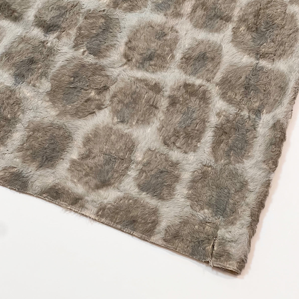 Fur Giraffe Print Skirt