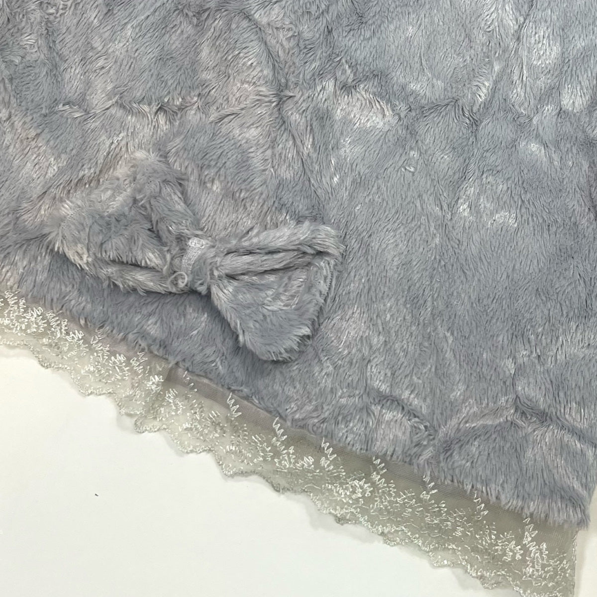 Lace Fur Ribbon Cardigan