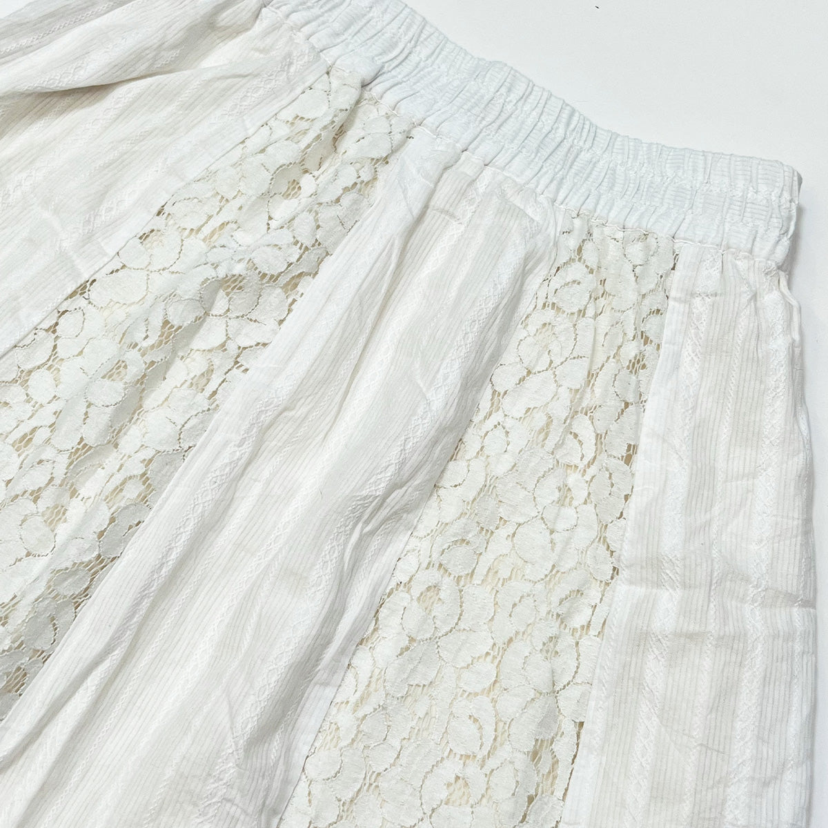 Lace Splicing Maxi Skirt