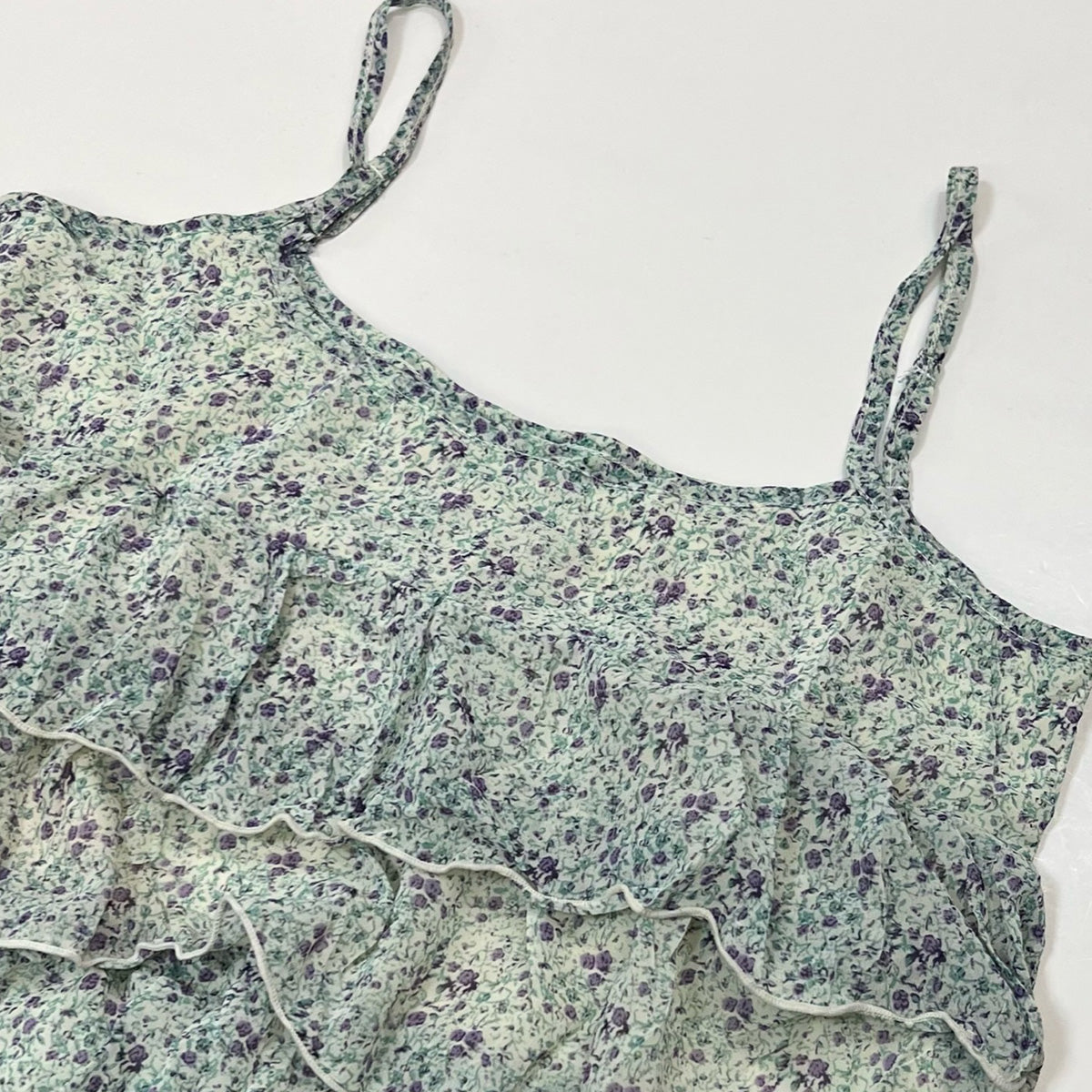 Floral Ruffle Layered Camisole