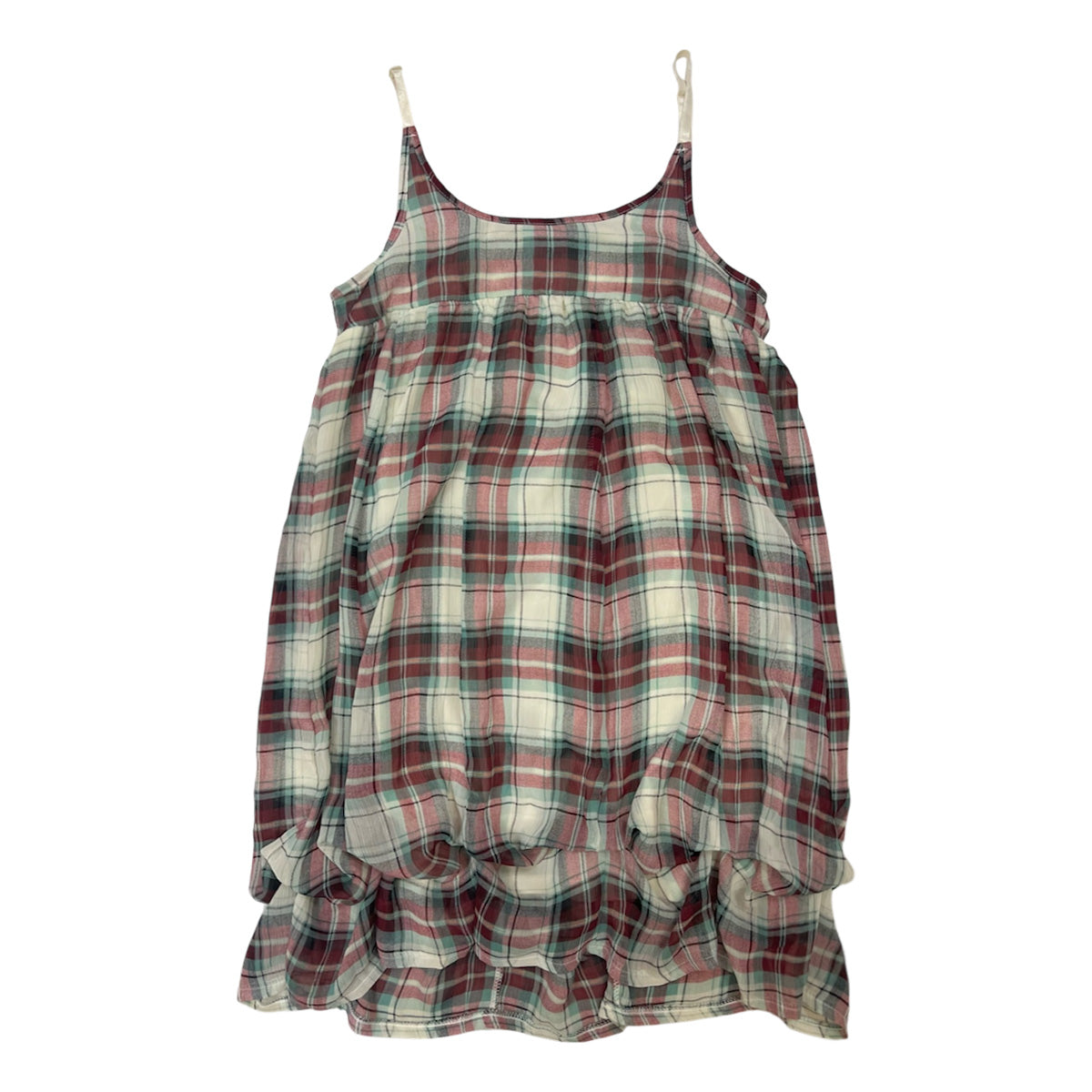 Checked Layered Cami Dress