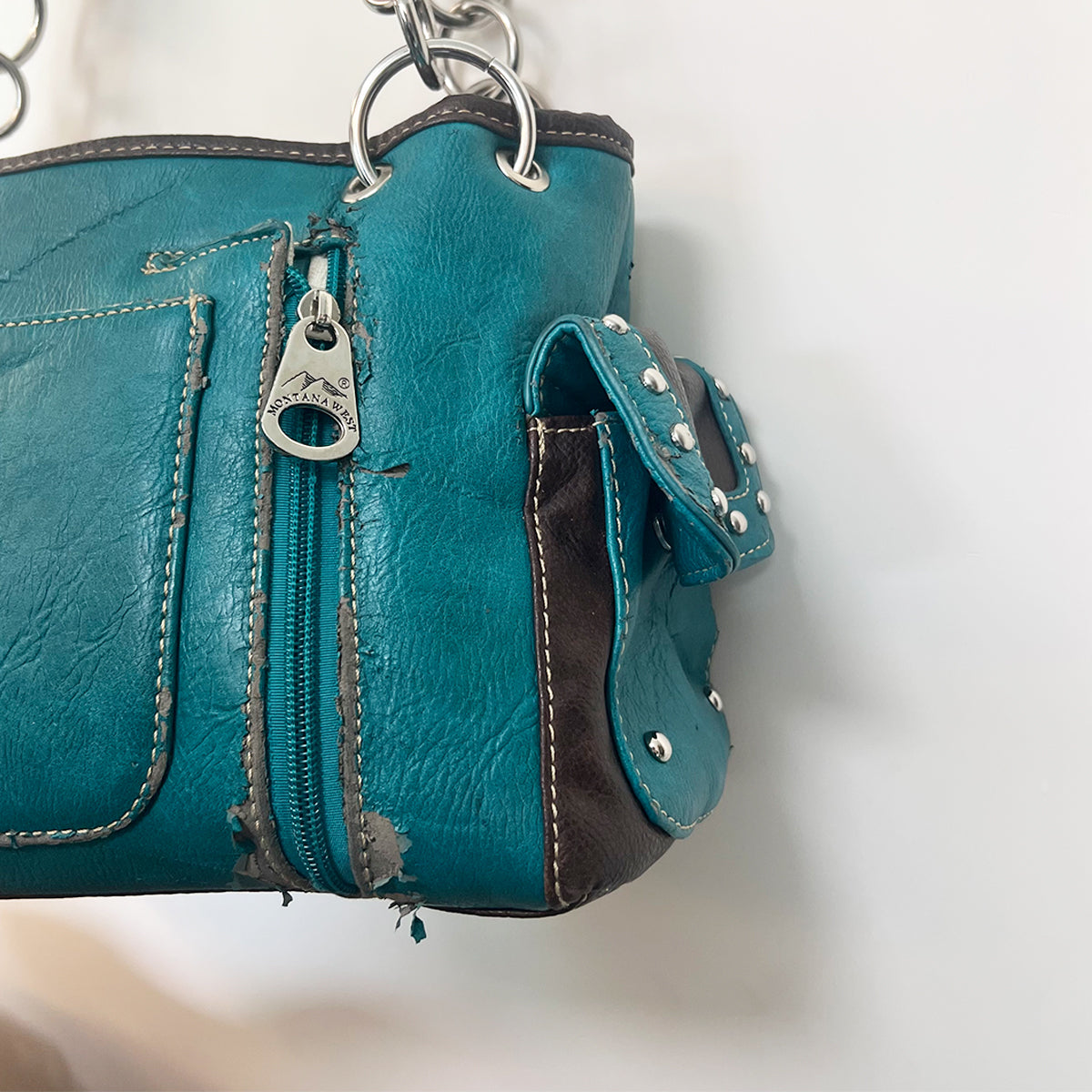 Montana West Turquoise Leather Purse