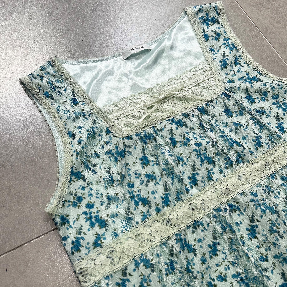 Floral Square Neck Tank