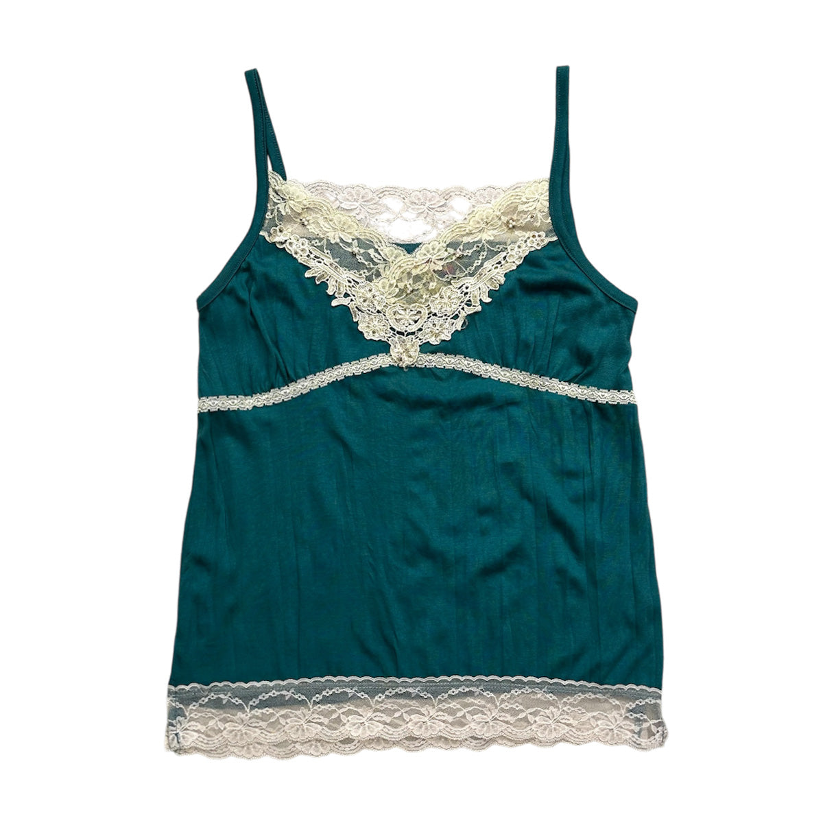 Beaded Lace Trim Camisole