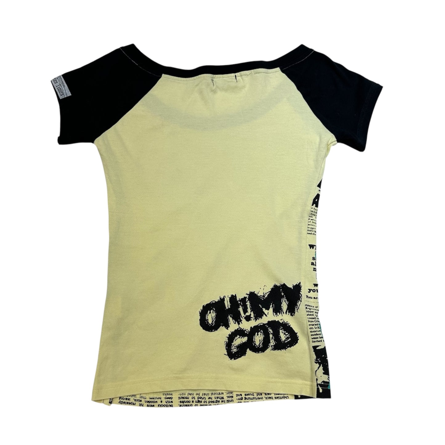 Newpaper Printed Top
