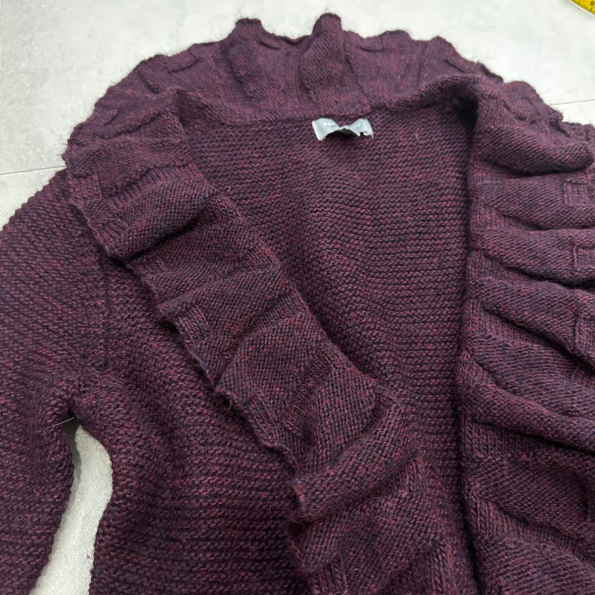 Ruffle Knit Cardigan