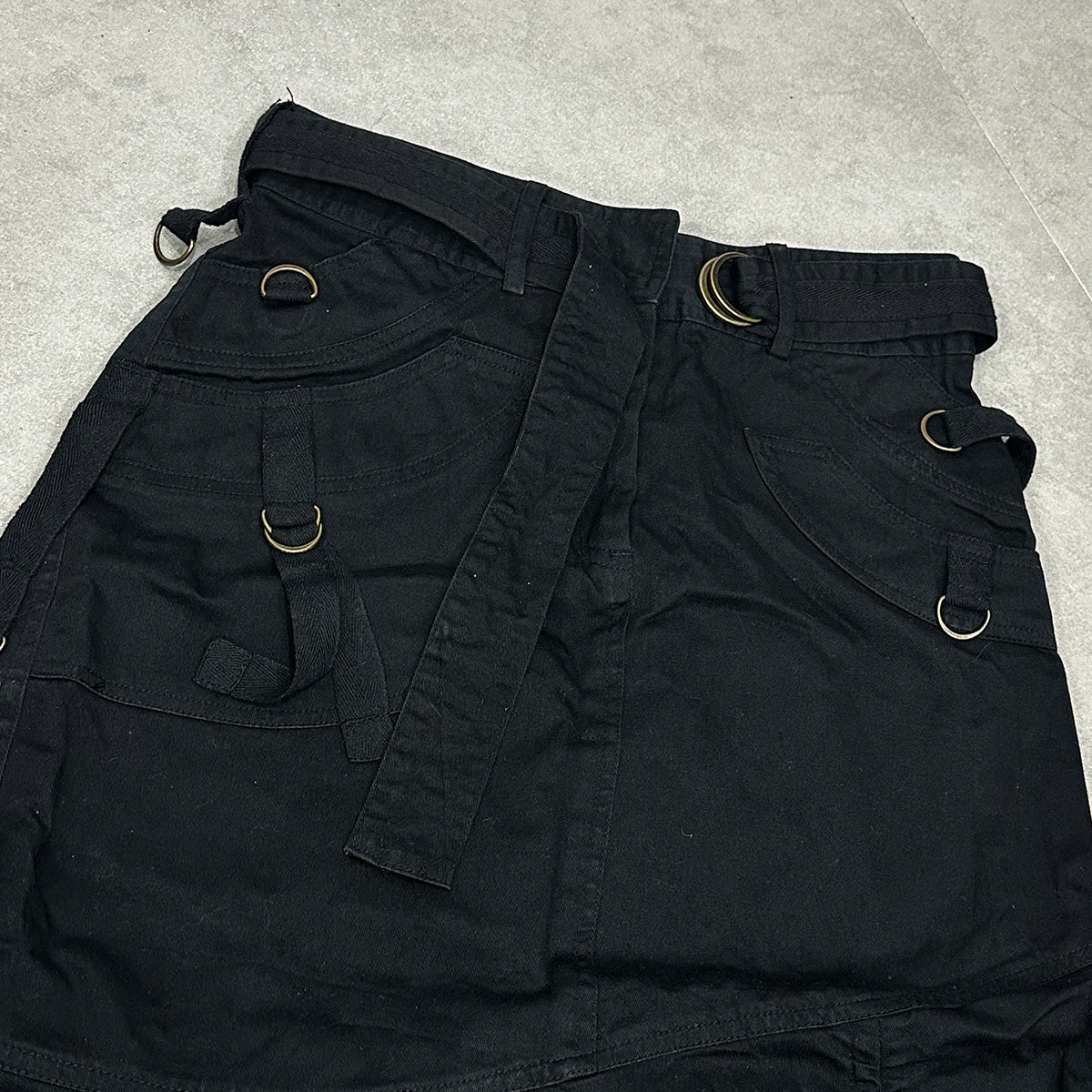 Irregular Drawstring Midi Skirt