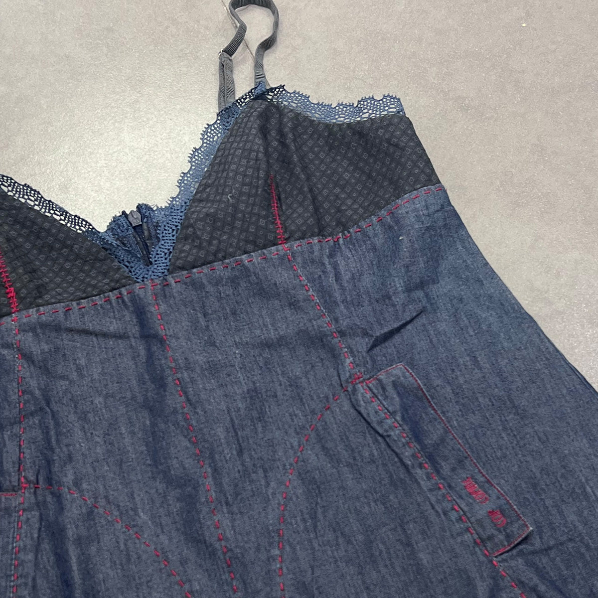 Cop Copine Layered Denim Camisole