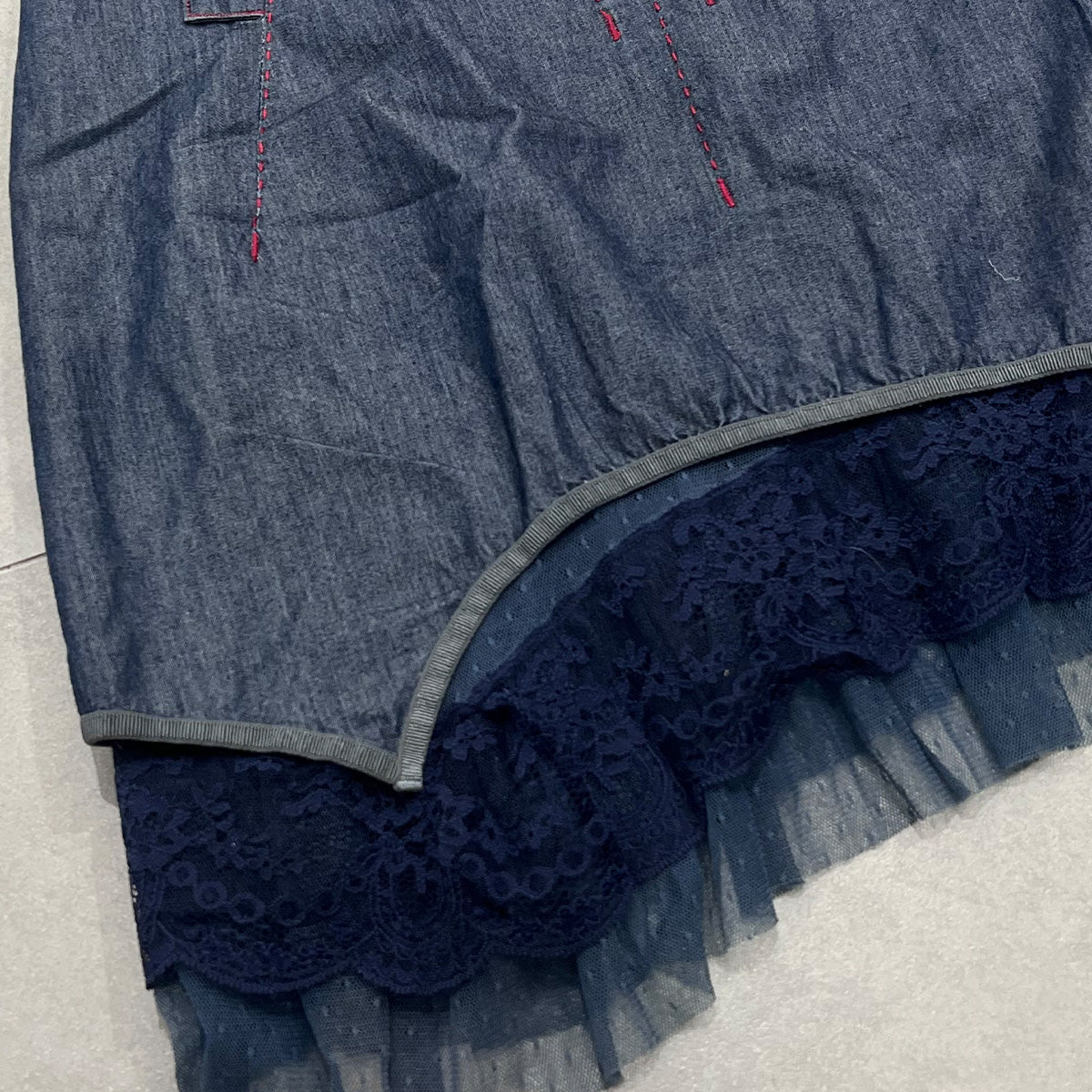 Cop Copine Layered Denim Camisole