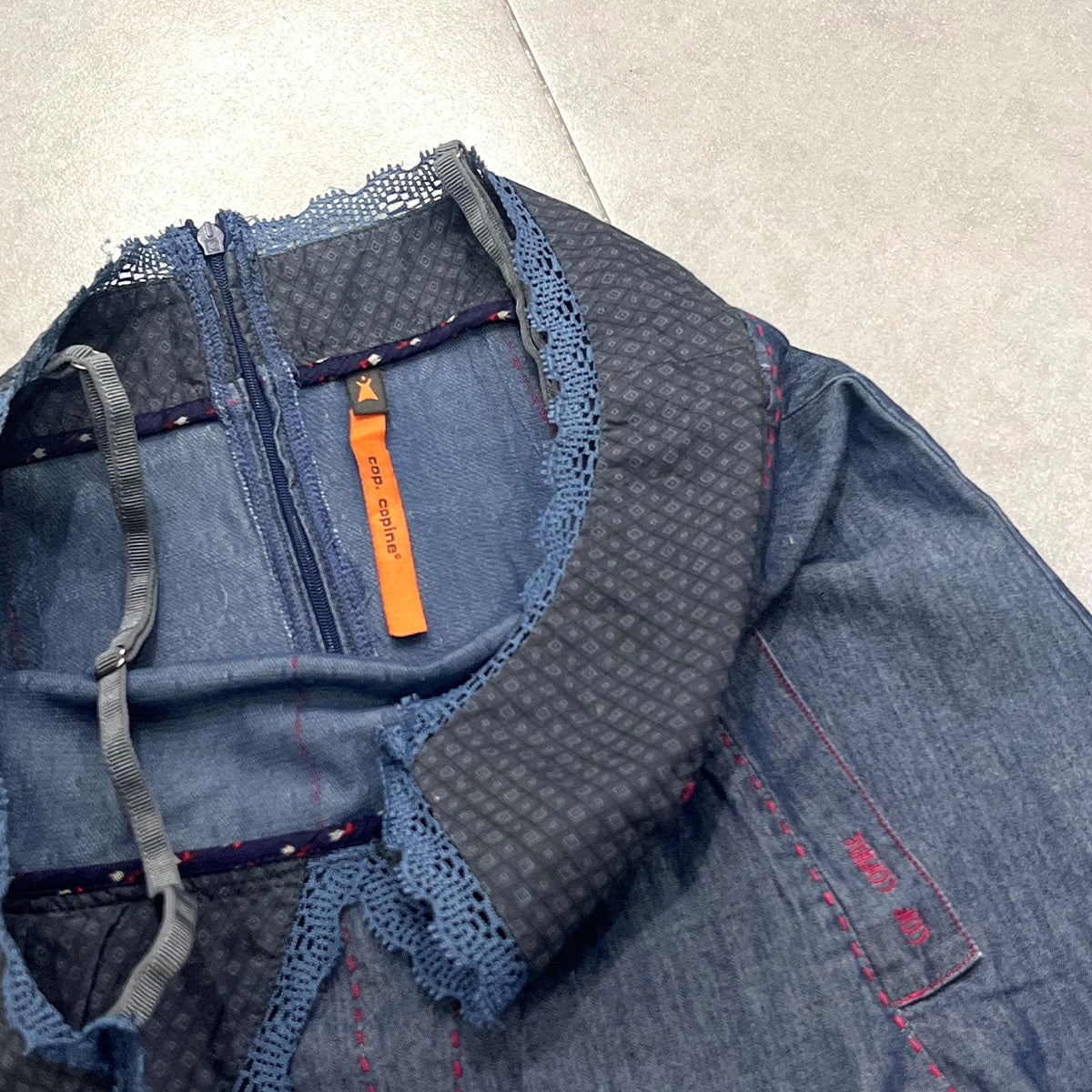 Cop Copine Layered Denim Camisole