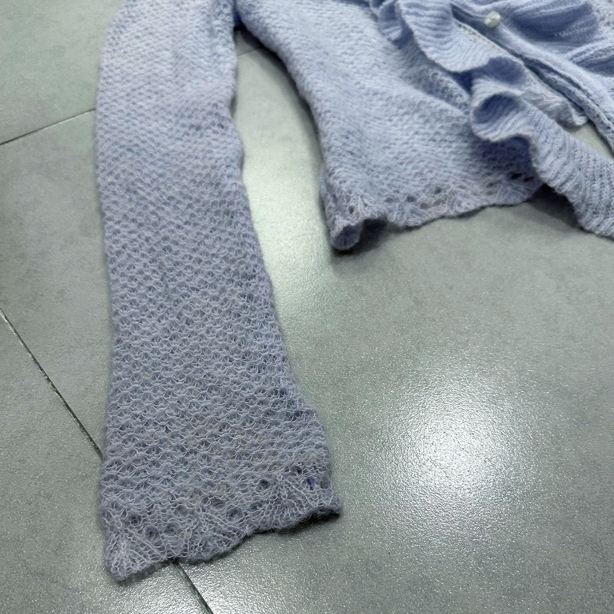 Ruffle Knit Cardigan