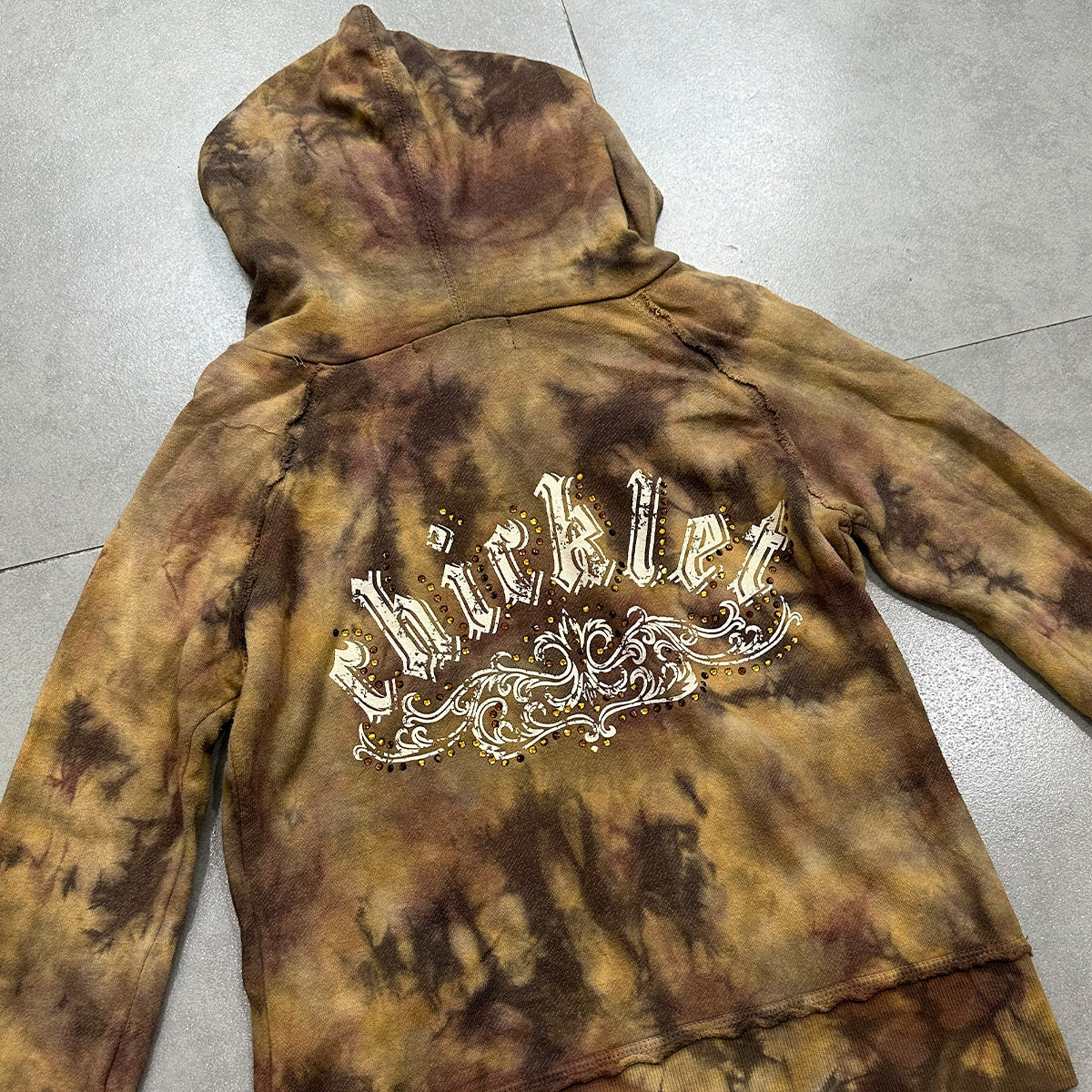 Tie Die Double Zip Hoodie
