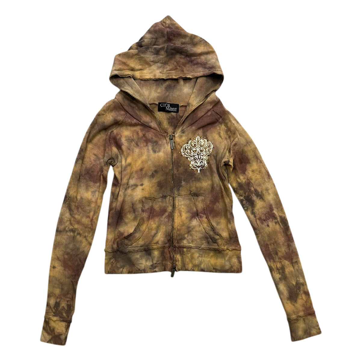Tie Die Double Zip Hoodie