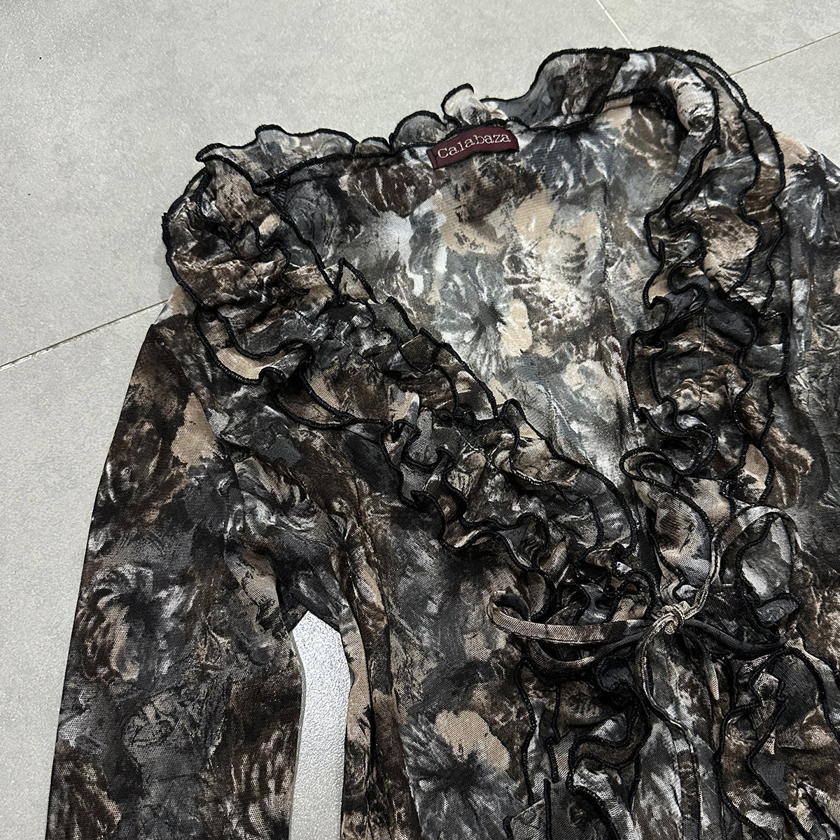 Floral Mesh Cardigan