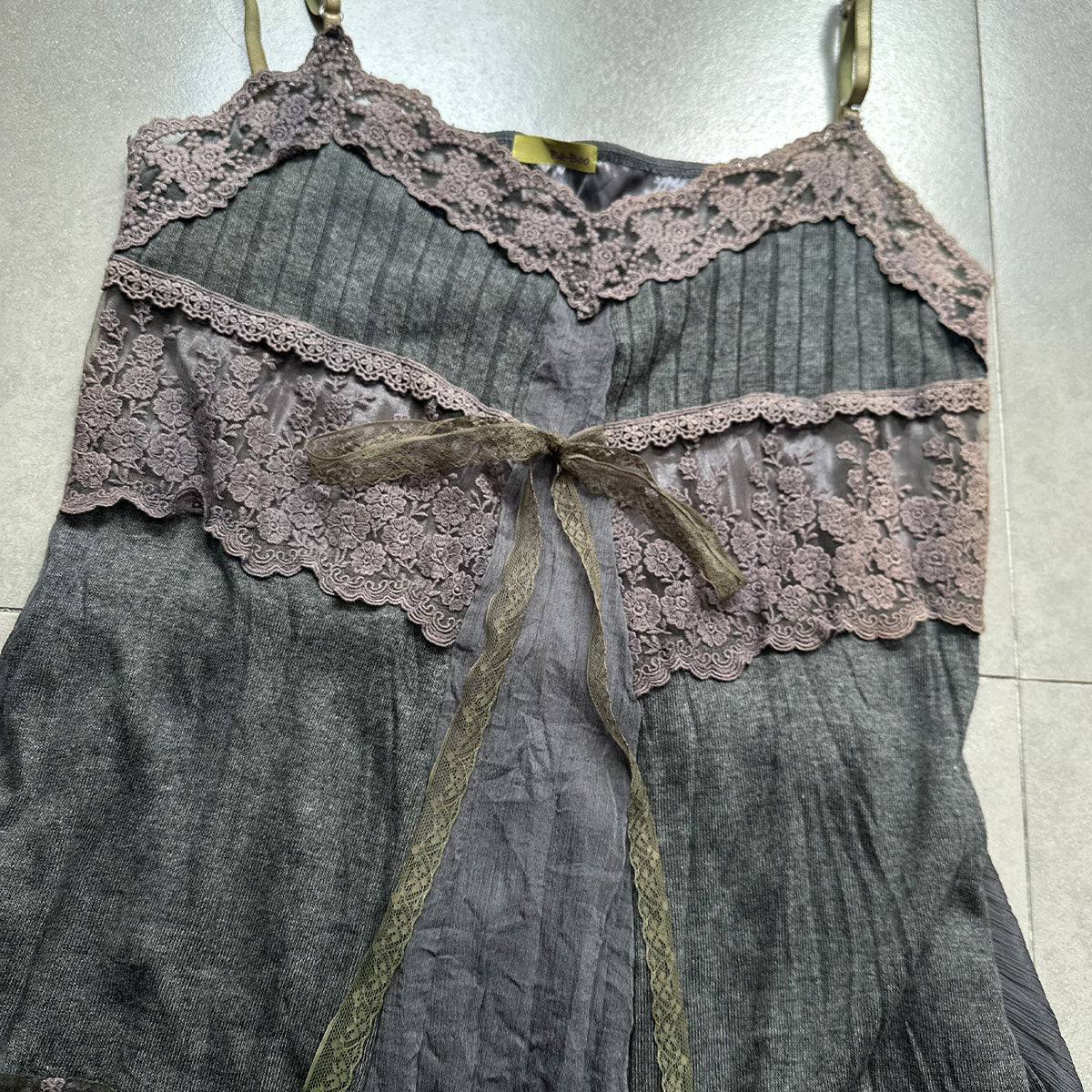 Lace Trim Maxi Dress