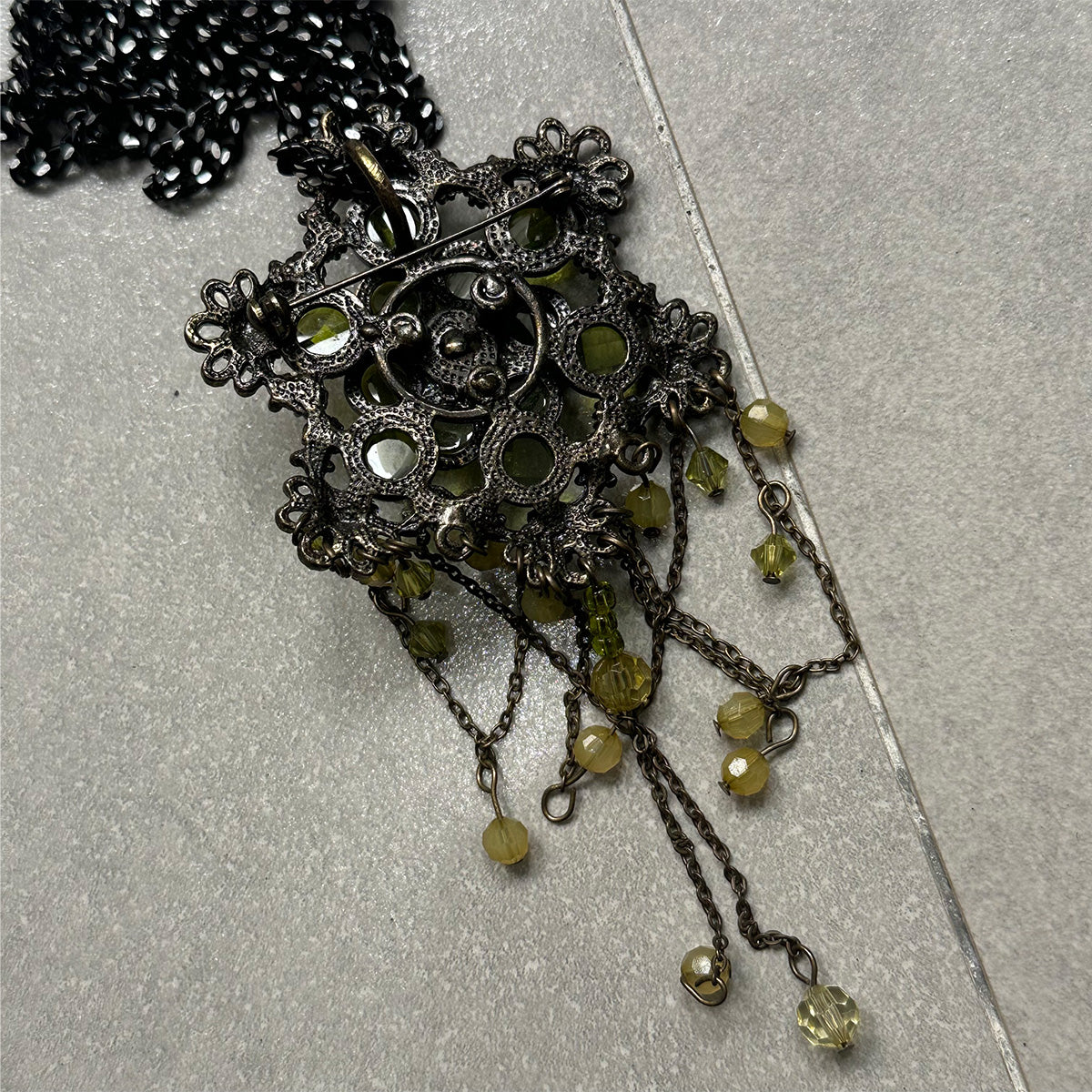 Mystic Garden Drizzle Brooch & Necklace