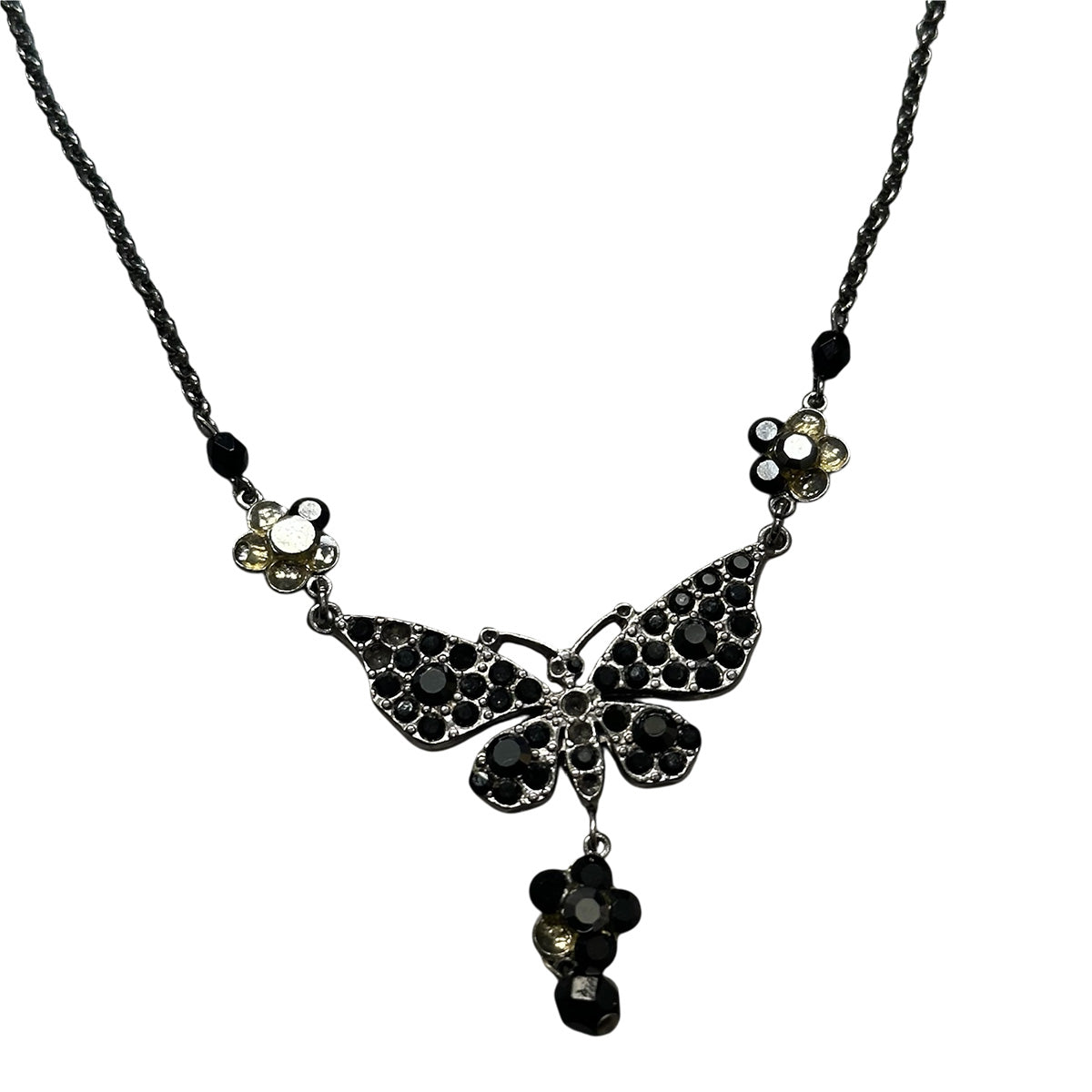 Nocturnal Butterfly Spark Necklace