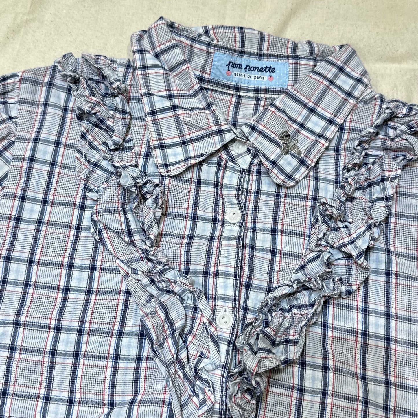 Pom Ponette Plaid Shirt