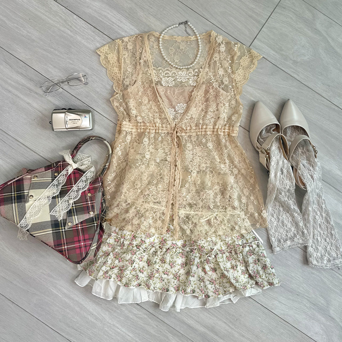 Set:⋆ ˚。⋆୨ Floral Lace ୧⋆ ˚。⋆