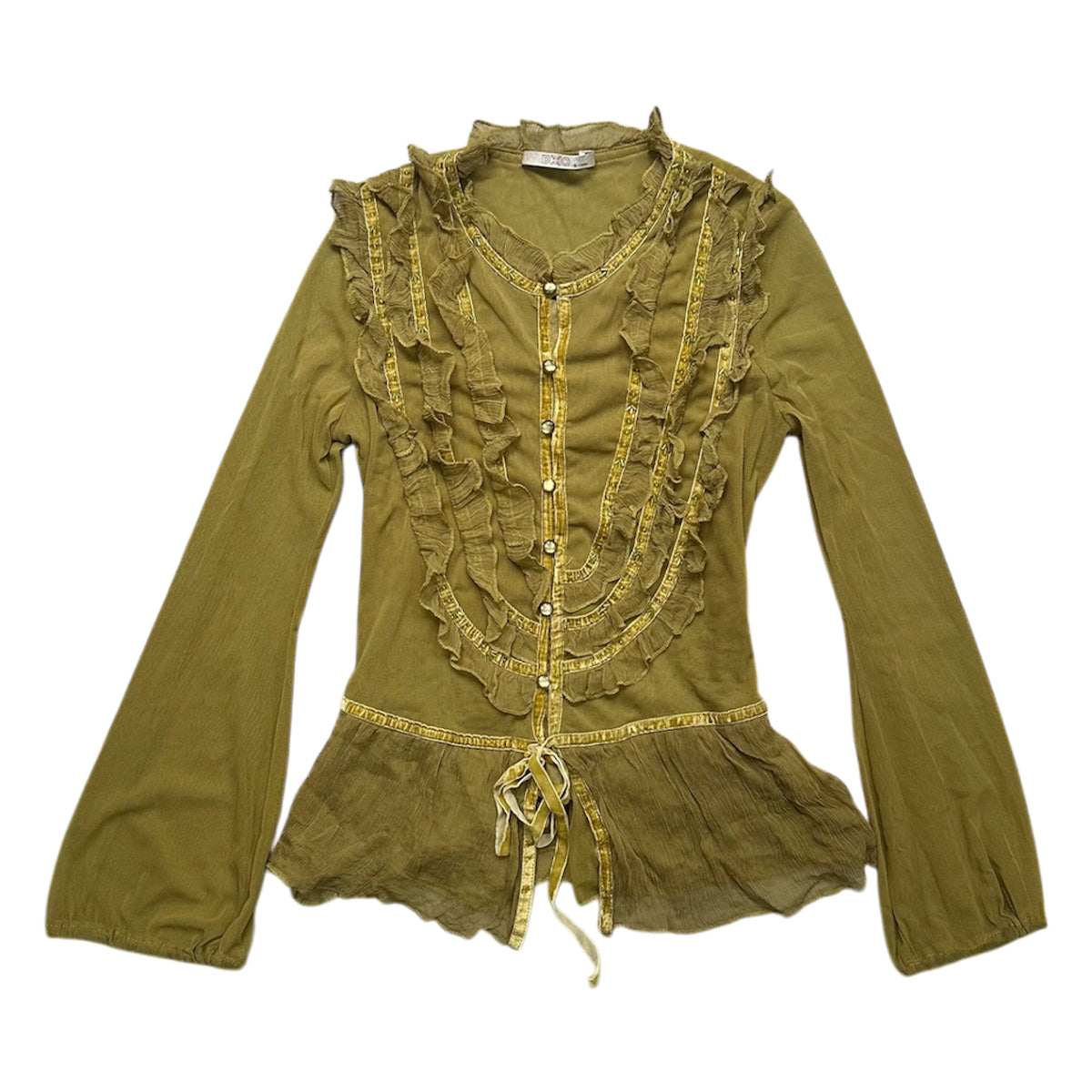 Victorian Ruffle Long Sleeves Blouse