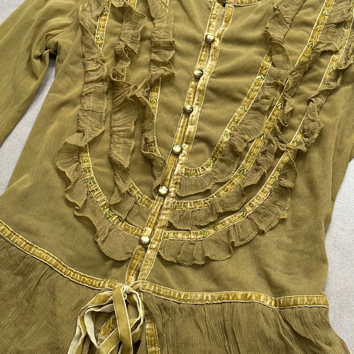 Victorian Ruffle Long Sleeves Blouse
