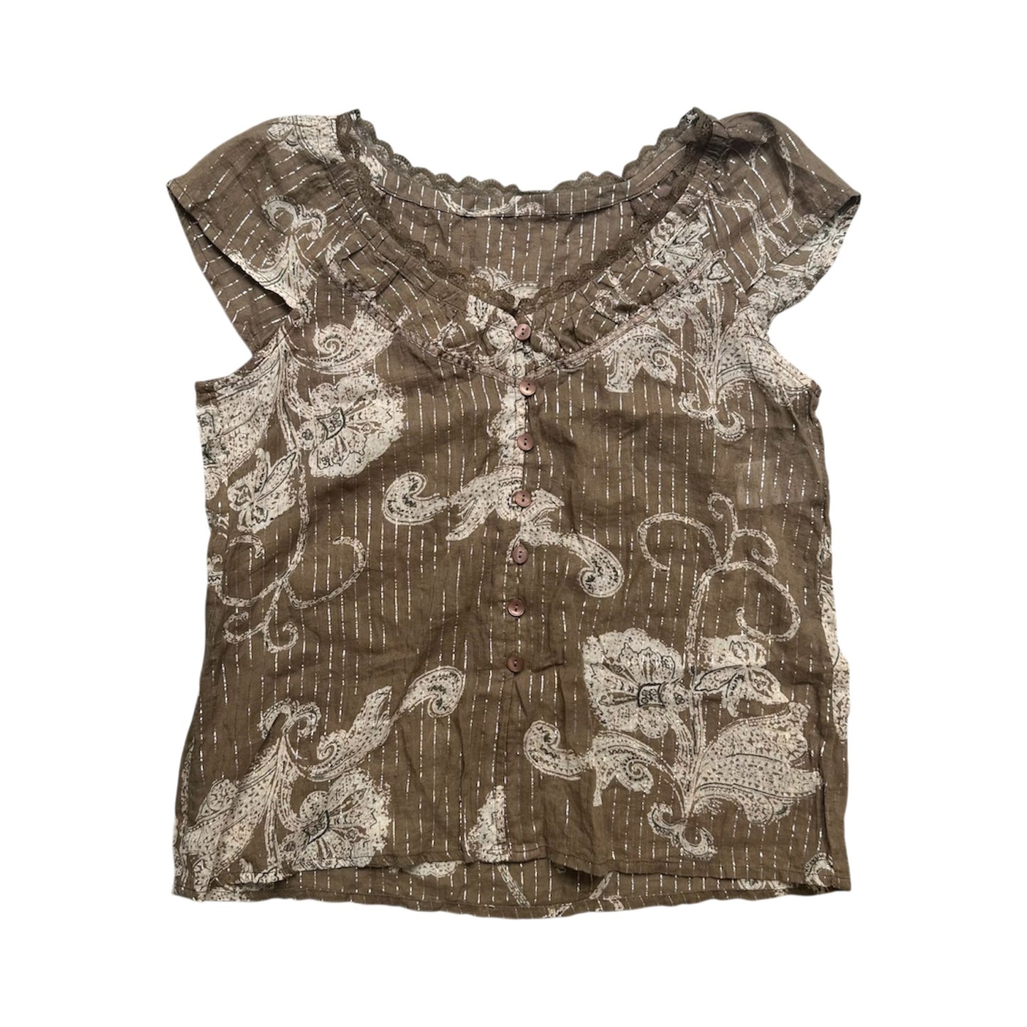 Floral Asymmetric Vest