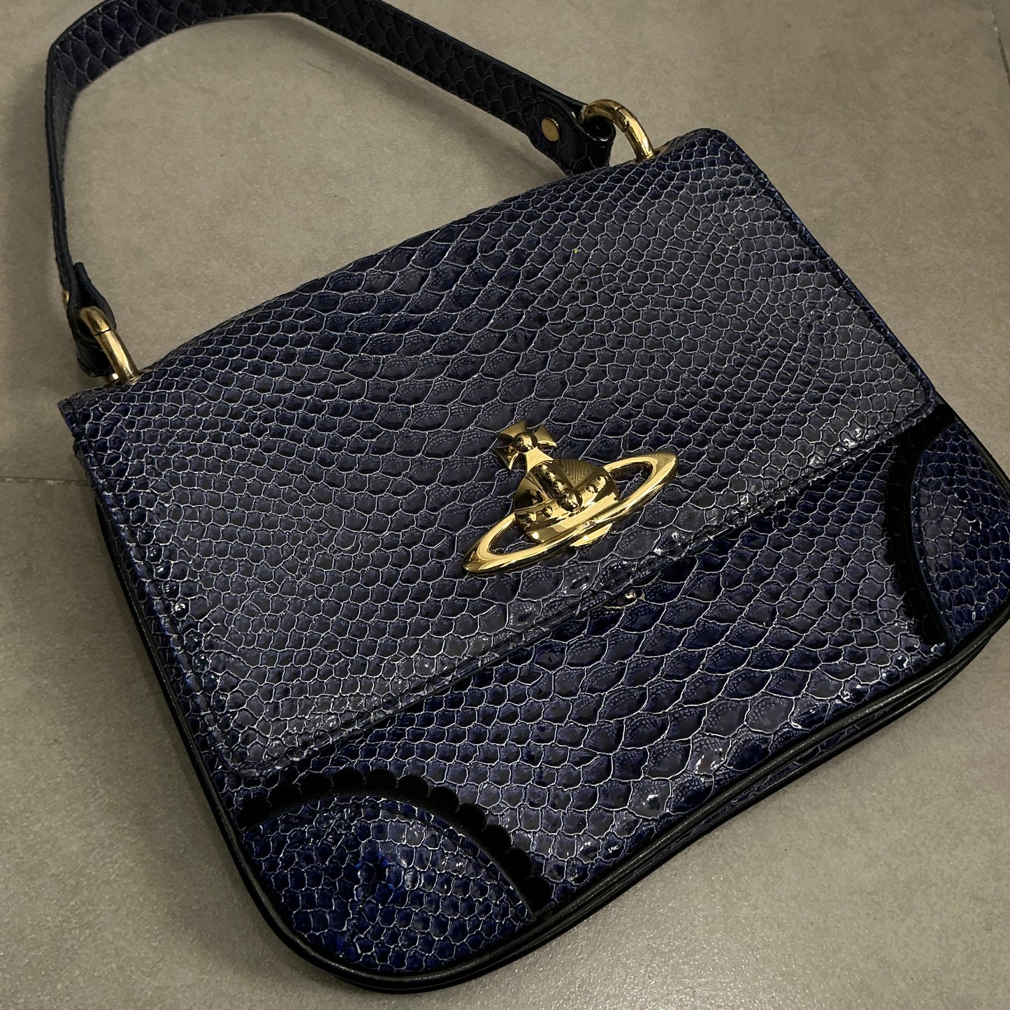 Vivienne Westwood Anglomania Frilly Snake Handbag