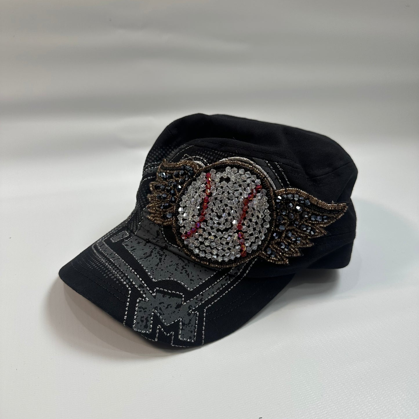 Beaded Baseball Messager Cap