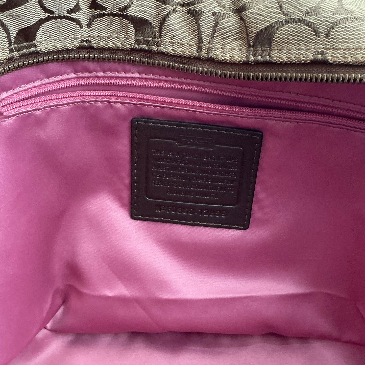 Coach Patchwork Signature Leather Tote Bag 12899