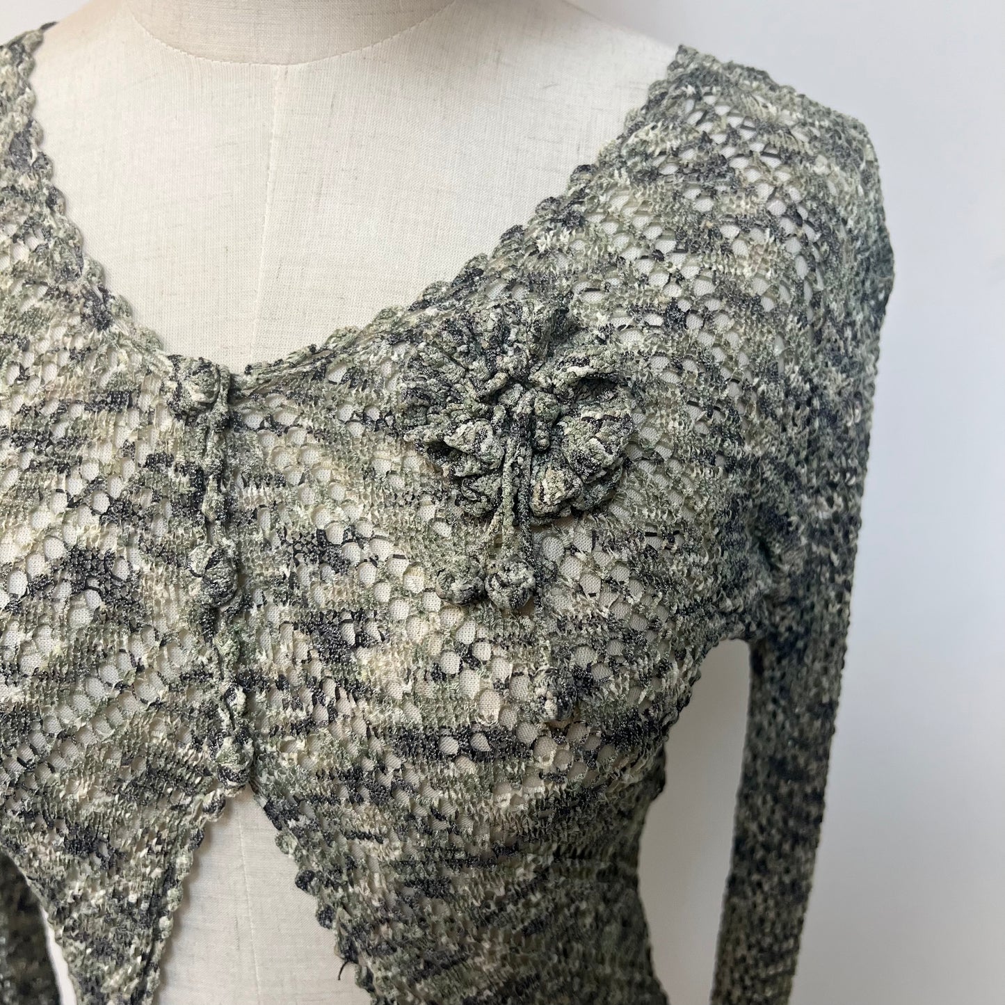 Flower Knit Cardigan